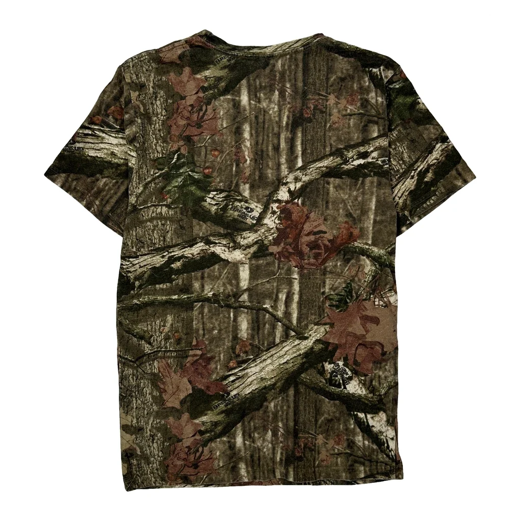 Wolf River Campground Unbranded Camo T-Shirt - XS Camo Cotton